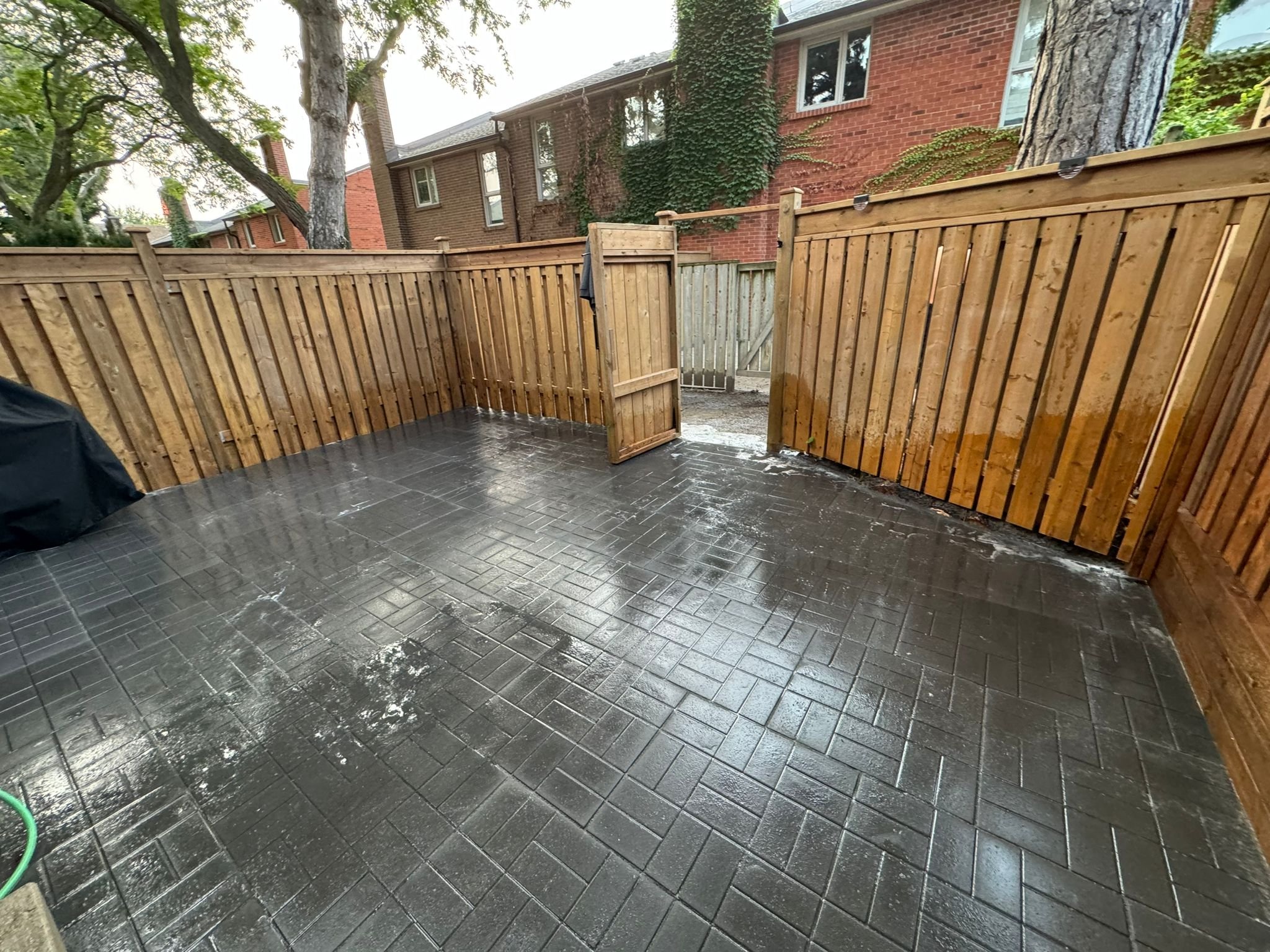 Iberia Landscape Services professional landscape project in progress